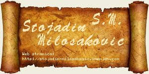 Stojadin Milošaković vizit kartica